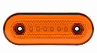 Oval Amber LED Side Marker Light 12V/24V – 24 LED Neon Effect | 115mm