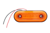 Oval Amber LED Side Marker Light 12V/24V – 24 LED Neon Effect | 115mm