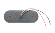 Oval Amber LED Side Marker Light 12V/24V – 24 LED Neon Effect | 115mm