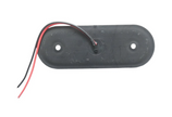 Oval LED Marker Light 12V–24V – White Neon Effect | 24 LED | 115mm
