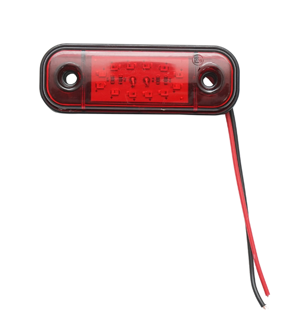 12 LED Compact Side Marker Position Light – 12V/24V | White, Red & Amber