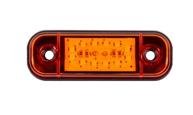 12 LED Compact Side Marker Position Light – 12V/24V | White, Red & Amber