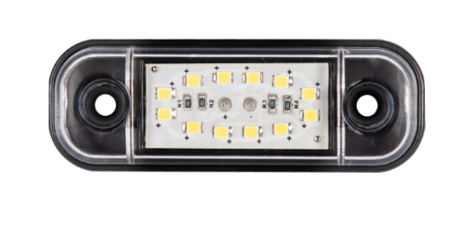 12 LED Compact Side Marker Position Light – 12V/24V | White, Red & Amber