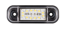 12 LED Compact Side Marker Position Light – 12V/24V | White, Red & Amber