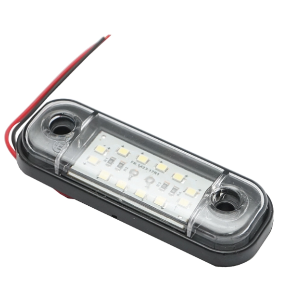 12 LED Compact Side Marker Position Light – 12V/24V | White, Red & Amber