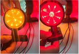 Double-Sided Round LED Marker Lights – Amber & Red | Smoked Lens | 12V–24V | Twin Pack