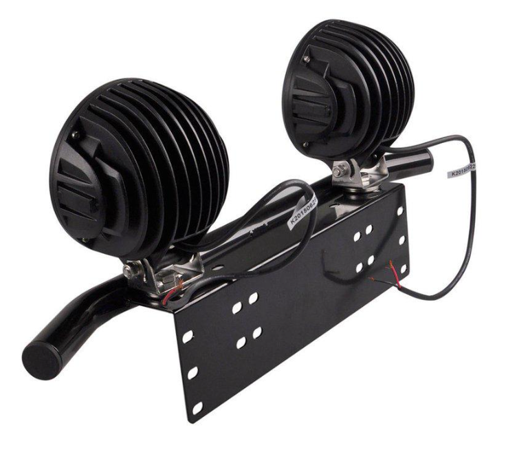 Universal Number Plate LED Light Bar Mounting Bracket – Black | 60cm