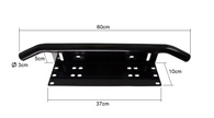 Universal Number Plate LED Light Bar Mounting Bracket – Black | 60cm