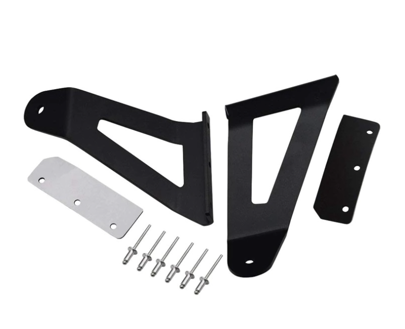 Universal Roof LED Light Bar Mounting Brackets – Windscreen Pillar Mount Kit (Pair)