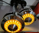 Premium Dual LED Air Horn 12V/24V Chrome Train Style – Ultra Loud 300dB