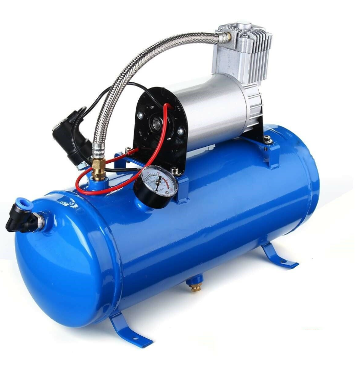 12V 6L Air Compressor Tank Kit 150 PSI (8 Bar) Heavy Duty – UPGRADED PUMP Ideal for Air Horn Setup