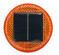 18 LED Solar Rechargeable Amber Warning Beacon – 4 Flash Modes | Magnetic Mount | 12V