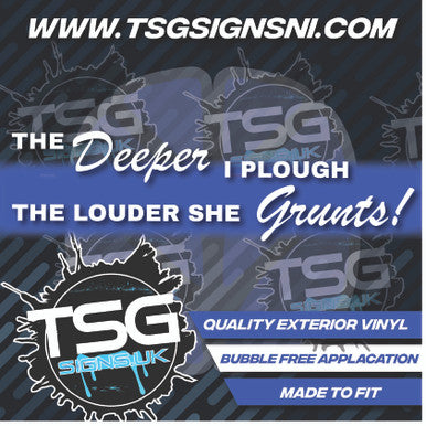 The Deeper I Plough, The Louder She Grunts White - Style 50