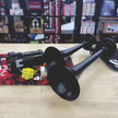 Dual Air Horn Kit 12V with Compressor, Relay, Tubes & Fittings – Super Loud Twin Trumpet Horn