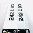 3D 40mm BLACK GEL METRO STYLE Republic of Ireland Number Plates