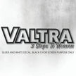 VALTRA SILVER AND WHITE 3 STEPS TO HEAVEN WINDOW DECAL