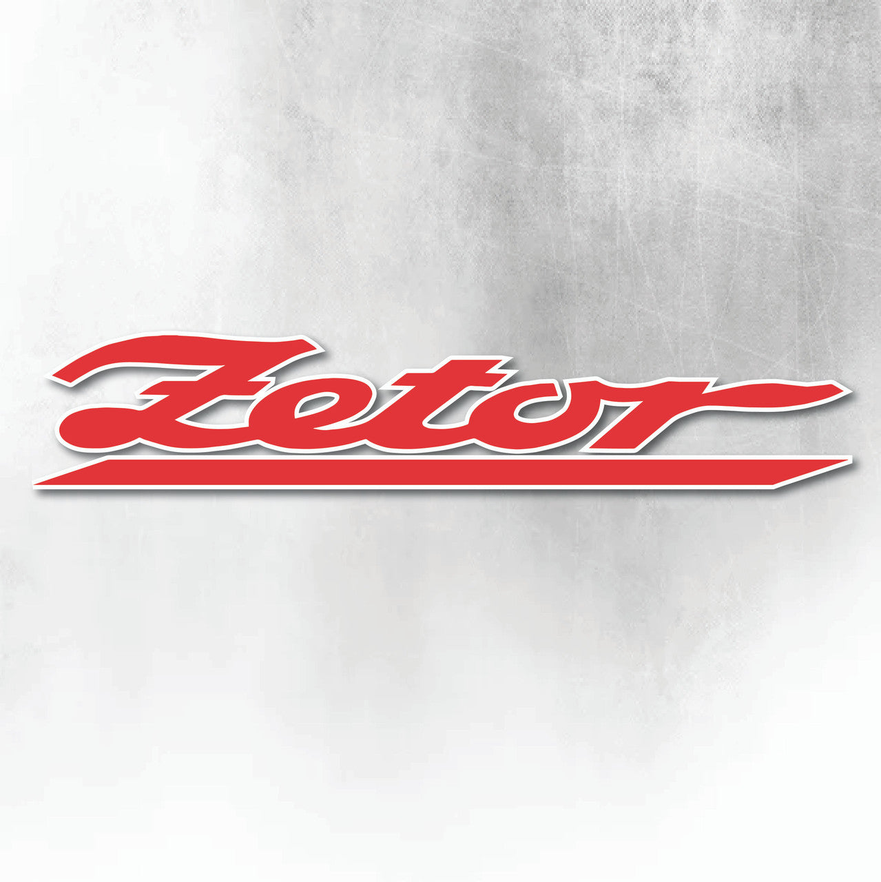 ZETOR SOLID RED WINDOW DECAL