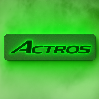 3D ACTROS Text RGB COLOUR LED Light Up Sign