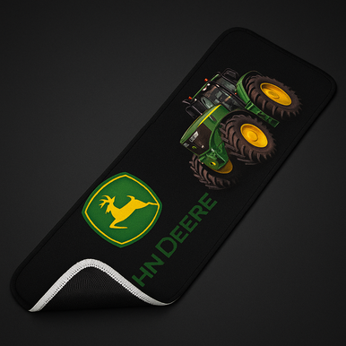 John Deere Dashboard Mat – Danish Plush Black 60x20cm