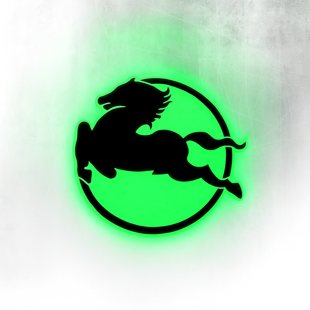 3D IVECO Horse RGB COLOUR LED Light Up Sign 60x60cm
