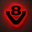 Scania 3D V8 LED RGB Colour Light Board