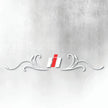CASE IH RED & WHITE REAR WINDOW SWIRL