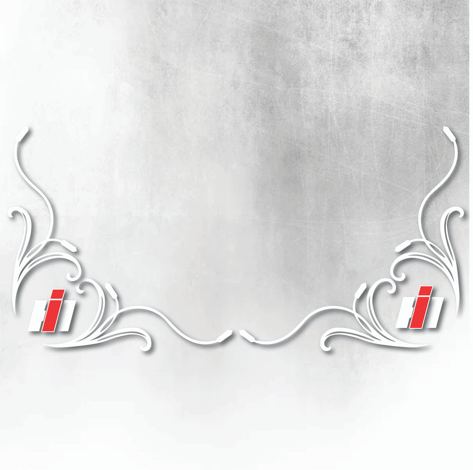 CASE IH SIDE WINDOW SWIRLS - PAIR