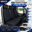 Mercedes Sprinter W906 (2006–2018) Luxury Quilted Fabric Seat Covers – 2+1 Front Seats | 8-Piece Set
