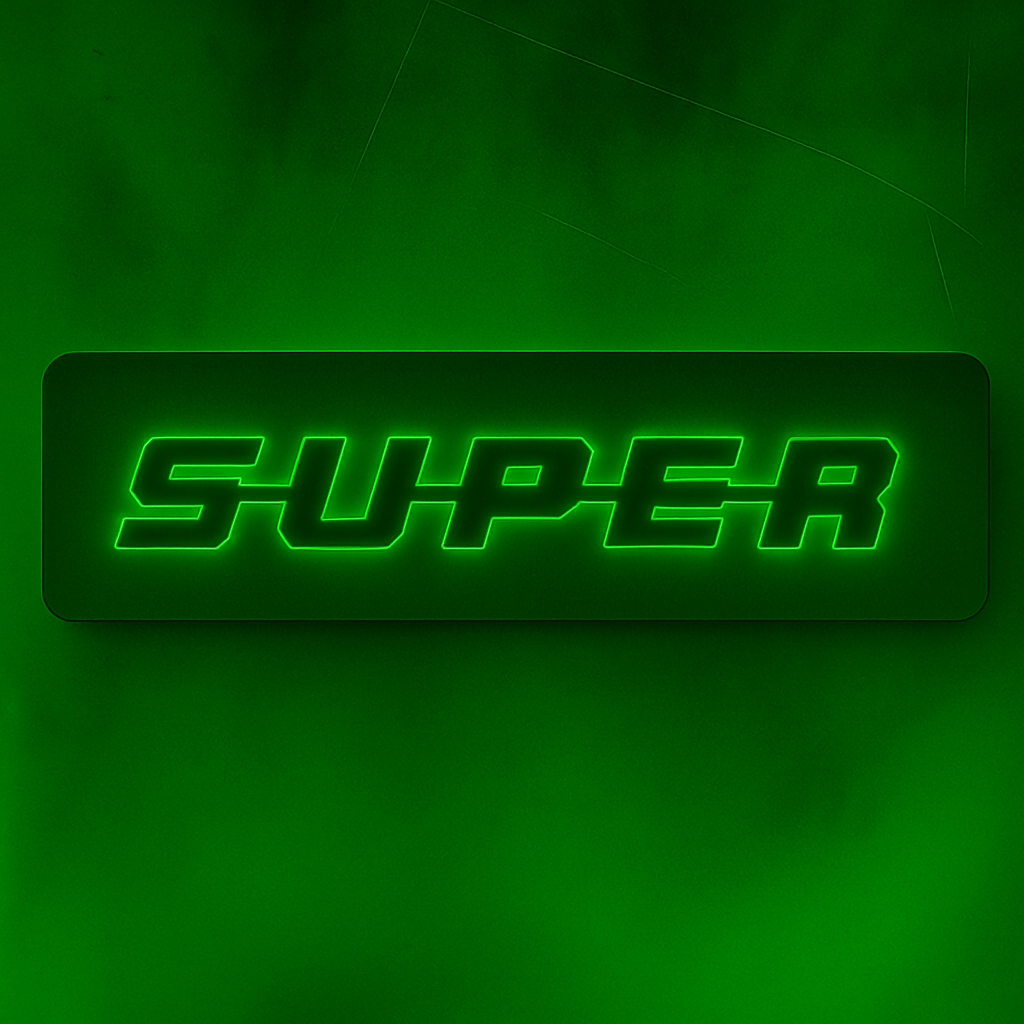 3D SUPER Letters RGB COLOUR LED Light Up Sign