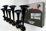 DTS Melody Air Horn 12v / 24V – Remote Control Truck Horn with 20+ Melodies (130dB)