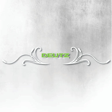 DEUTZ GREEN & WHITE REAR WINDOW SWIRL