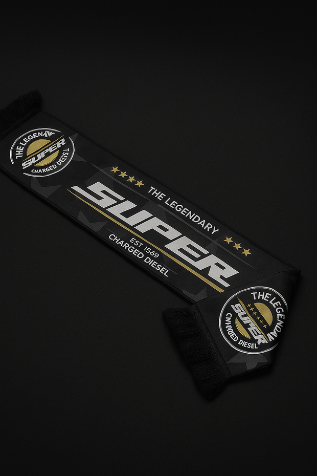 Super – The Legendary Charged Diesel Truck Scarf | Premium Cab Accessory