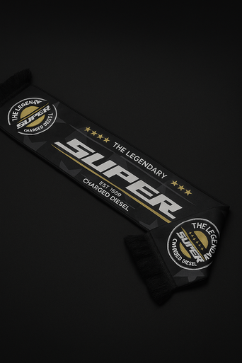 Super – The Legendary Charged Diesel Truck Scarf | Premium Cab Accessory