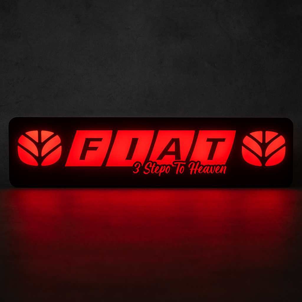 STYLE 52 FIAT NEW HOLLAND 3 STEPS TO HEAVEN LARGE RGB WINDOW LIGHT BOARD