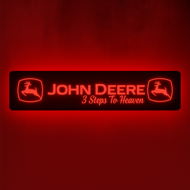 STYLE 50 John Deere 3 Steps to Heaven Large RGB Window Light Board