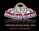 Holland Style Wheel Full Colour Sticker – 12.5cm