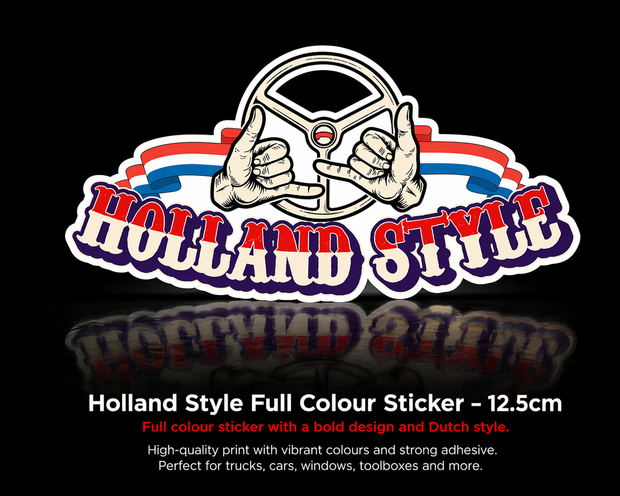 Holland Style Wheel Full Colour Sticker – 12.5cm