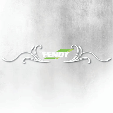 FENDT GREEN AND WHITE REAR WINDOW SWIRL