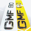 3D GEL METRO STYLE NUMBER PLATES UK GERMAN OUTLINE