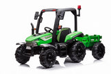 Onyx Kids 24V “Agri Pro X” Ride-On Tractor & Trailer – GREEN Edition
