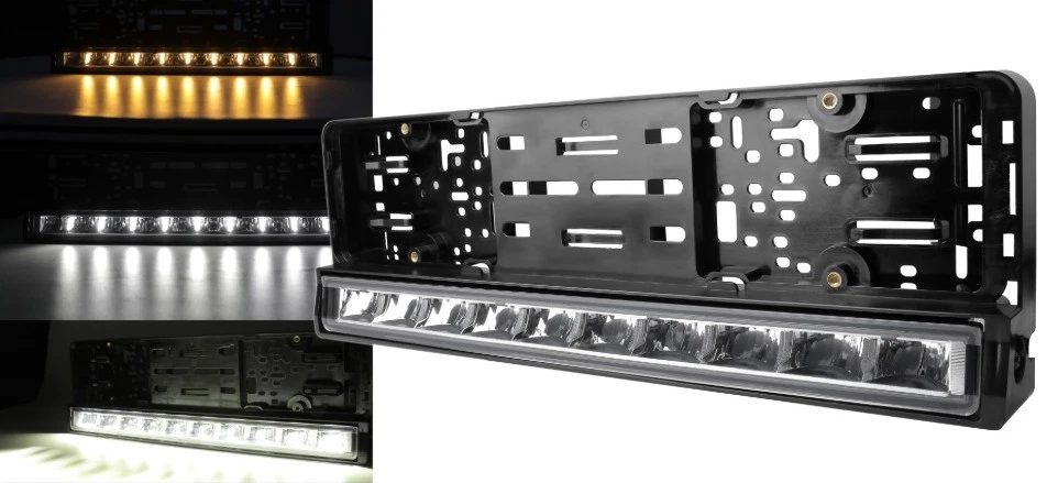 Number Plate Light Bar / Holder 12v / 24v With Built In 20