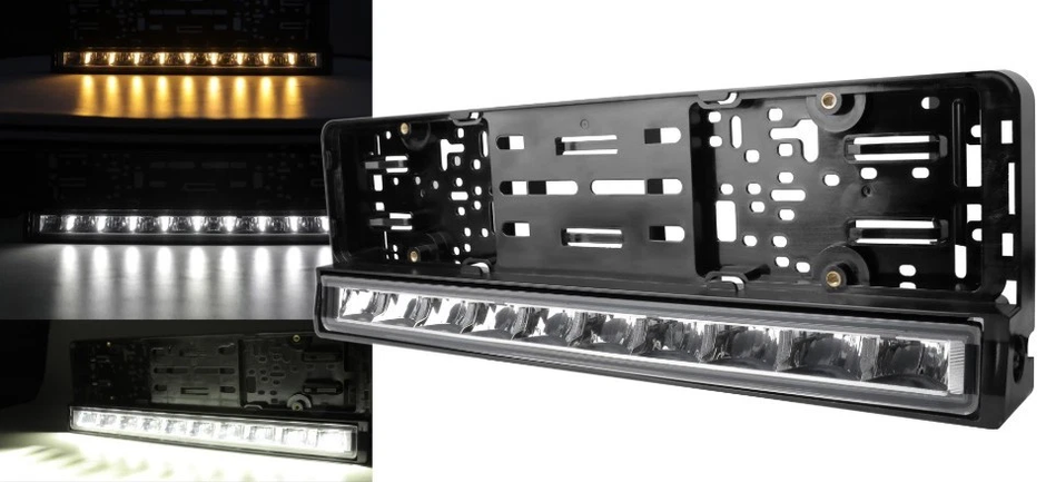 Number Plate Light Bar / Holder 12v / 24v With Built In 20
