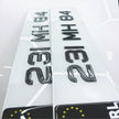 3D 50mm CARBON FIBRE GEL METRO STYLE Republic of Ireland Number Plates