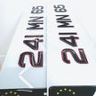 3D 50mm RED OUTLINE GEL METRO STYLE Republic of Ireland Number Plates
