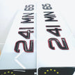 3D 50mm RED OUTLINE GEL METRO Number Plates Republic of Ireland