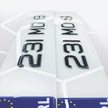 3D 50mm SILVER SPARKLE OUTLINE GEL METRO STYLE Republic of Ireland Number Plates