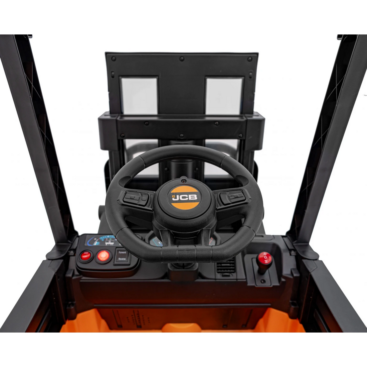 JCB 12 V Licensed Electric Ride-On Forklift – Yellow Construction Edition (by Onyx Kids)