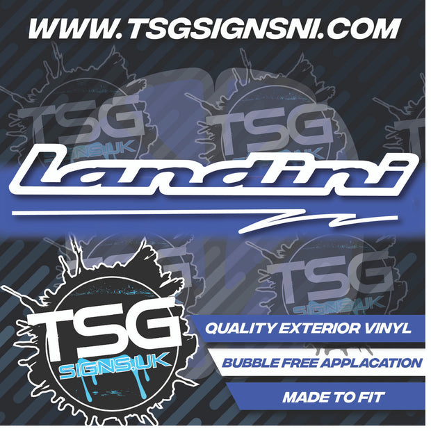 Landini Logo White - Style 38