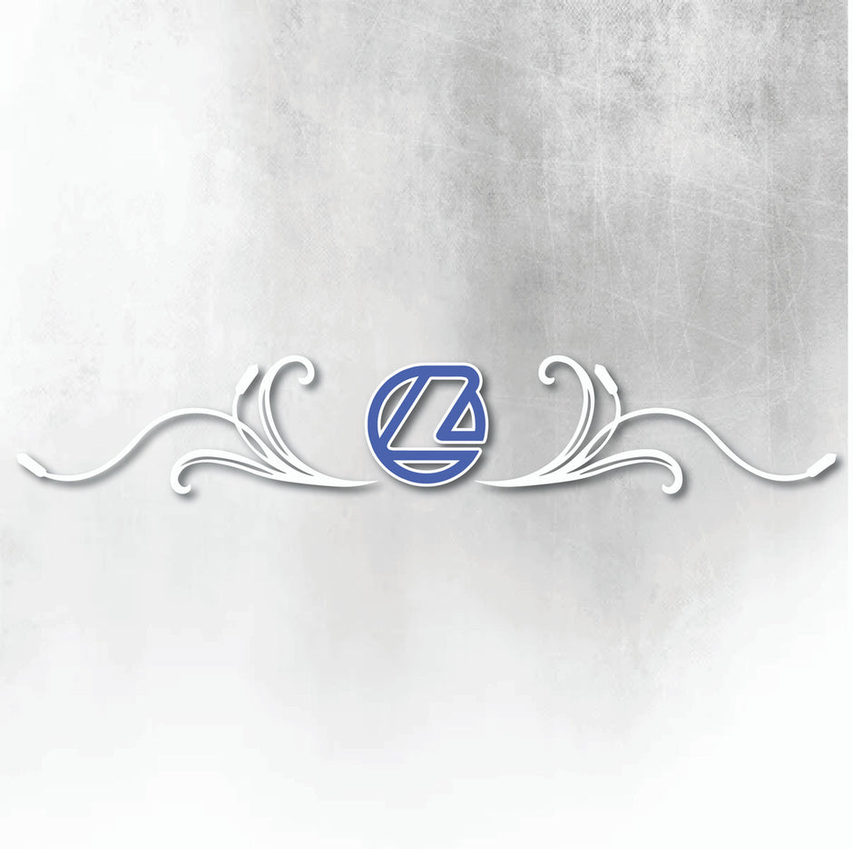 LANDINI BLUE AND WHITE REAR WINDOW SWIRL