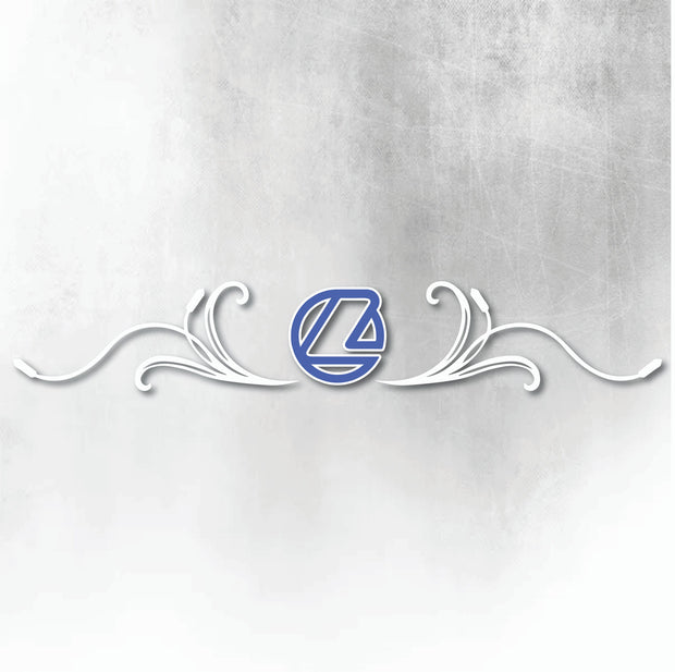 LANDINI BLUE AND WHITE REAR WINDOW SWIRL